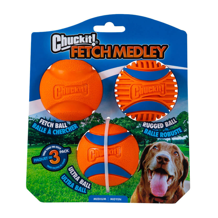 Chuckit! Fetch Medley Conjunto de Bolas para c&atilde;es, , large Imagem n&uacute;mero 1
